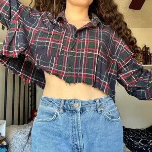 Forever 21 cropped flannel